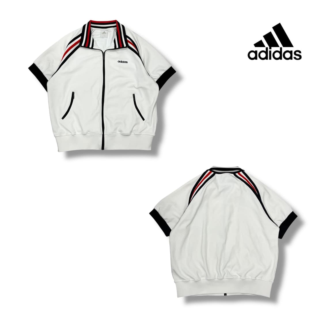 아디다스 트랙 반팔 집업 상품이미지2