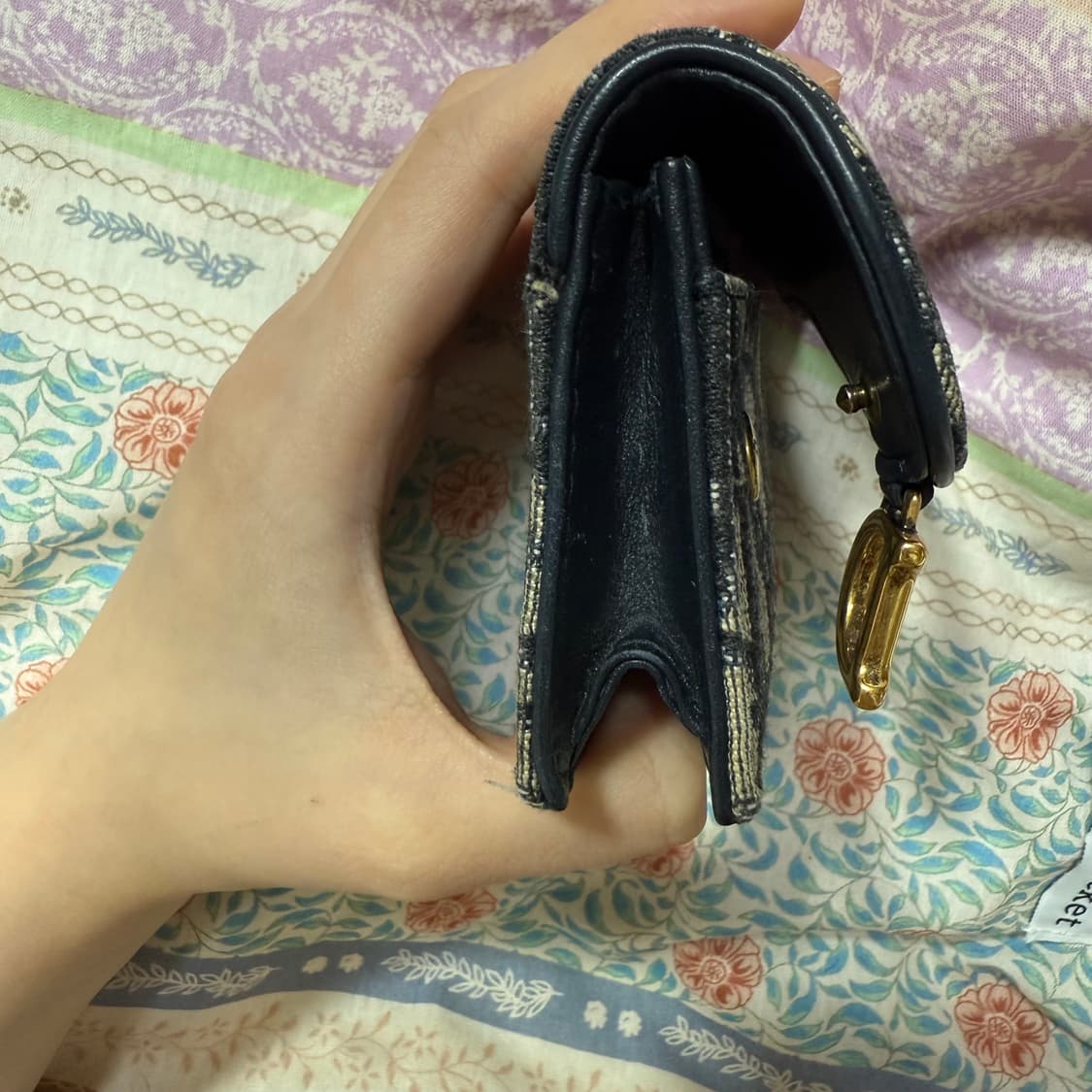 디올 오블리크 새들 카드지갑 상품이미지8