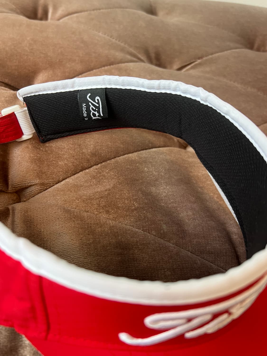 타이틀리스트 레드 로고 선바이져 선캡 골프모자 상품이미지5