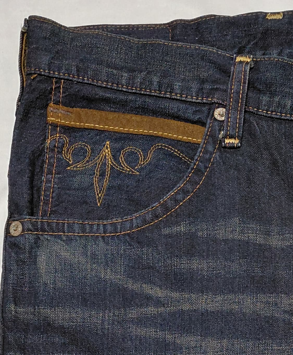 빅사이즈! [42] 에드윈 익스클루시브 빈티지 웨스턴 데님 하프 팬츠 상품이미지3