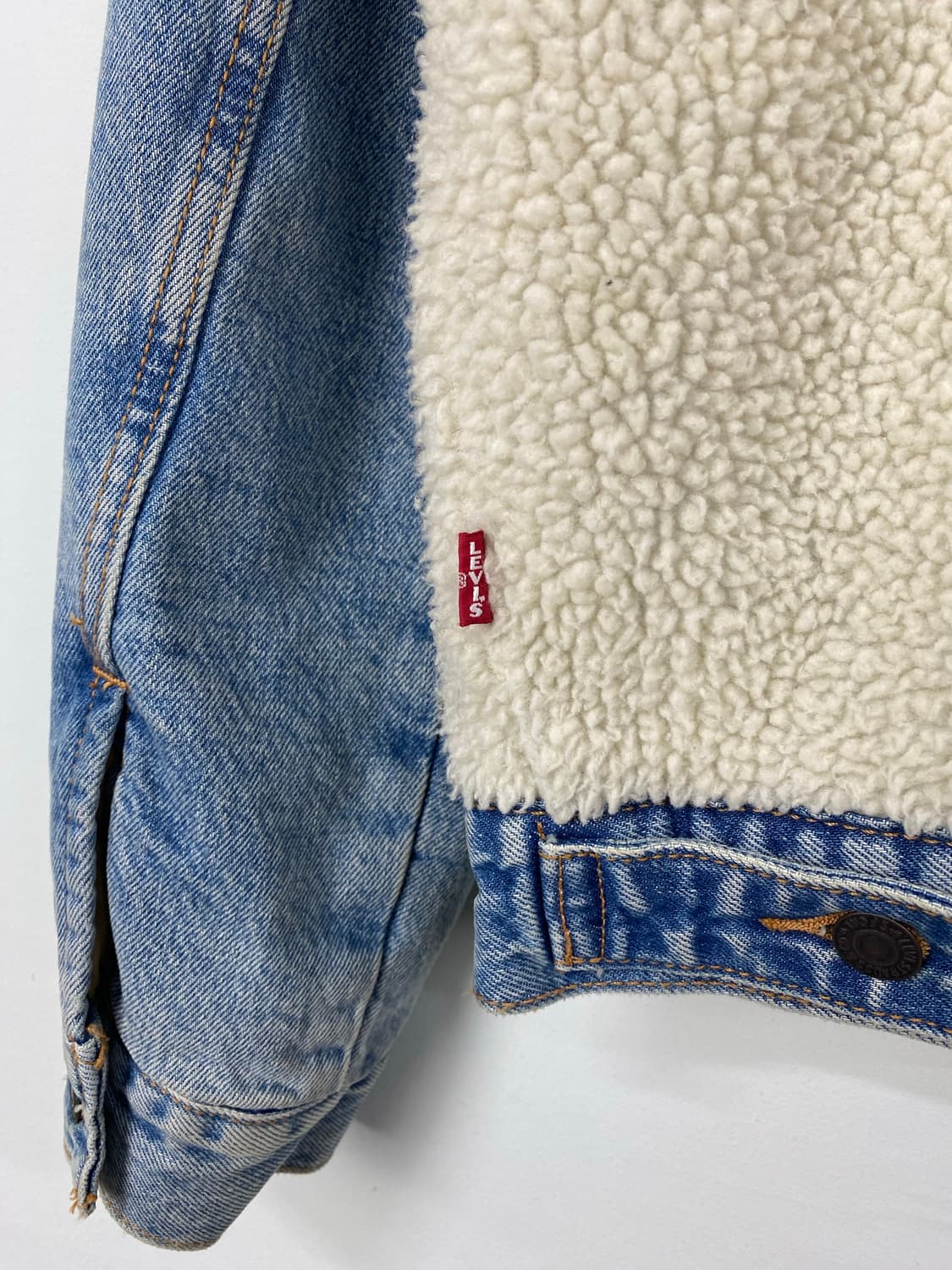 리바이스 쉐르파 패널 데님 트러커 자켓 S 상품이미지3