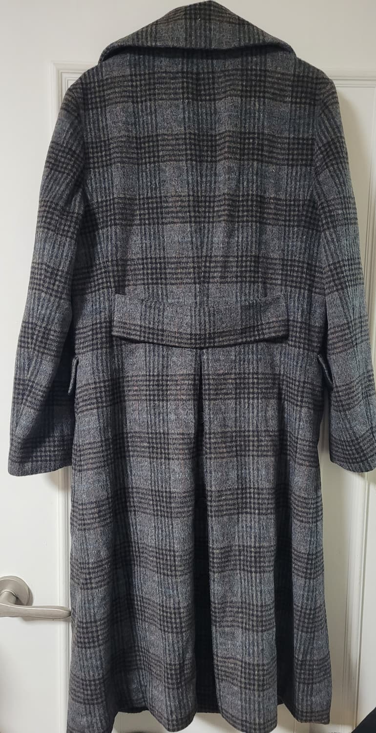 제이슨우 체크 롱코트 상품이미지2