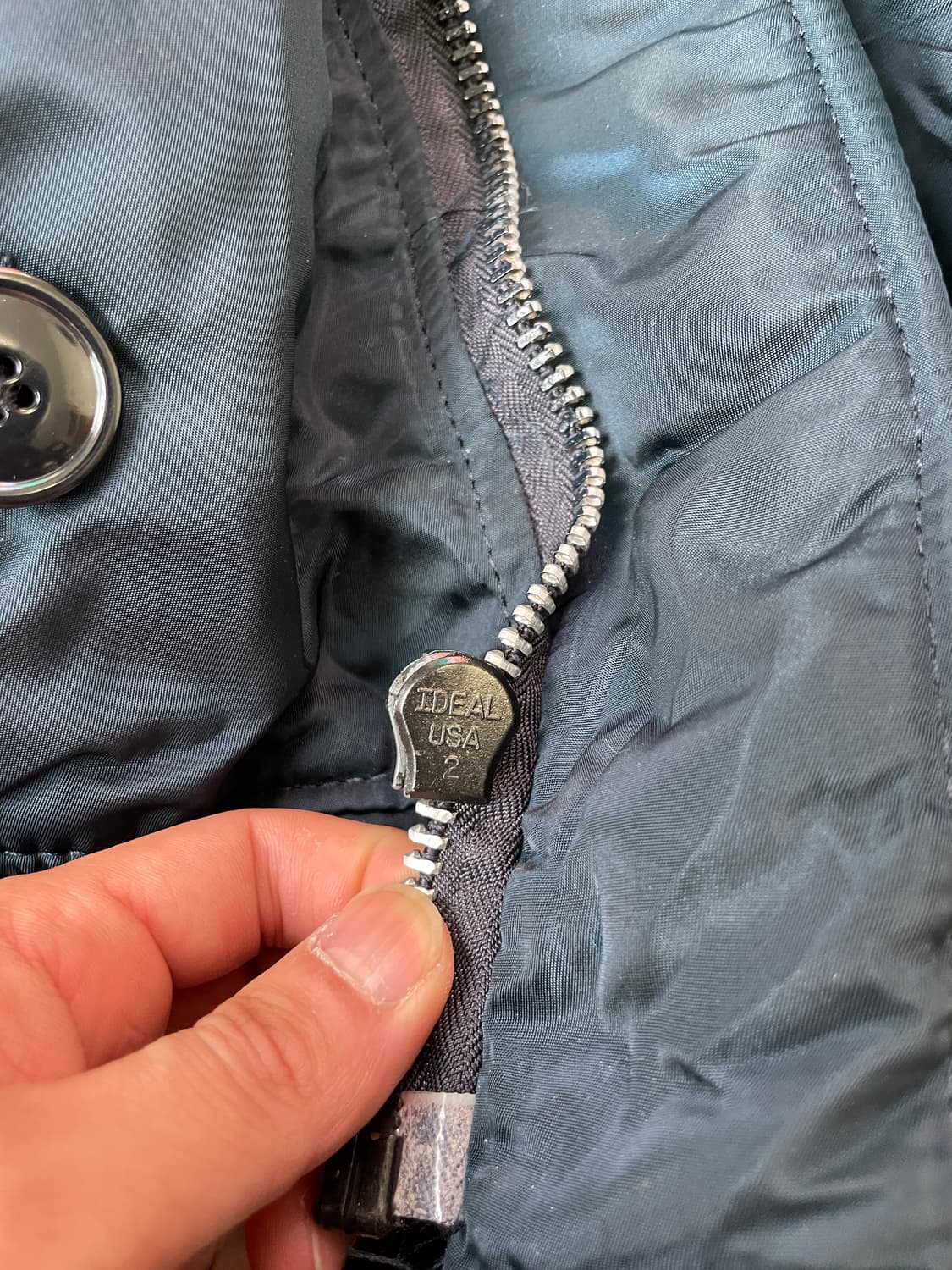 Usa 알파인더스트리 ideal 지퍼 n2b 플라이트 자켓 J03320 상품이미지5