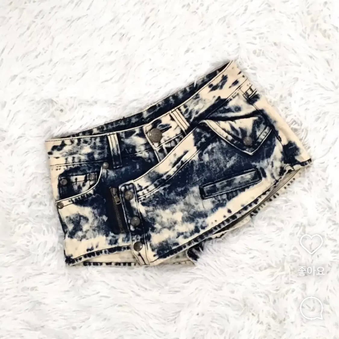 레이어룸 빈티지 데님 스커트 쇼츠 상품이미지1