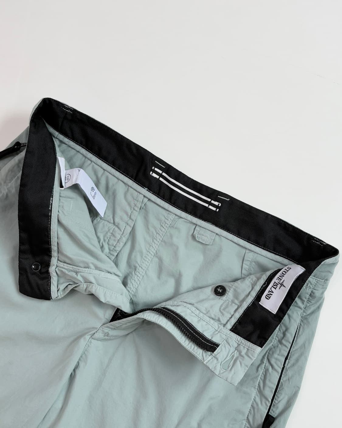 Stone-Island 스톤아일랜드 와펜 아이스블루 하프팬츠 상품이미지5