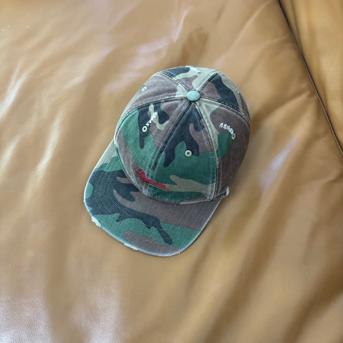 슈프림 6패널 볼캡 모자 우드랜드 카모 크러쉬 상품이미지5