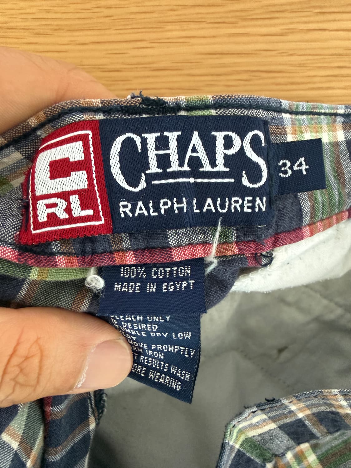 챕스 랄프 로렌(Chaps Ralph Lauren) 체크 반바지 팬츠 상품이미지6