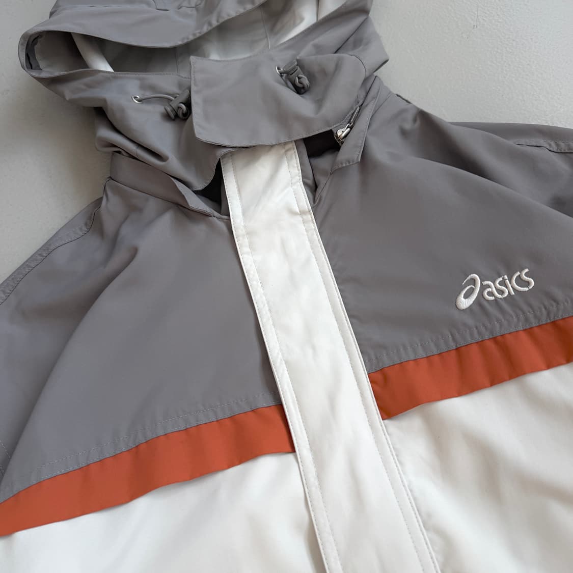 아식스 00s 풀오버 올드스쿨 배색 바람막이 자켓 상품이미지3