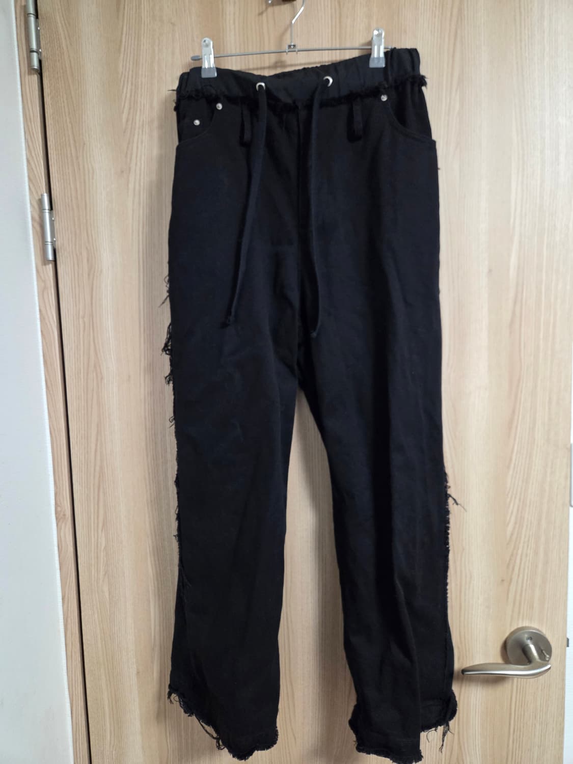 코드 스플릿 사이드 릴렉스드 듀얼 팬츠_BK 상품이미지5