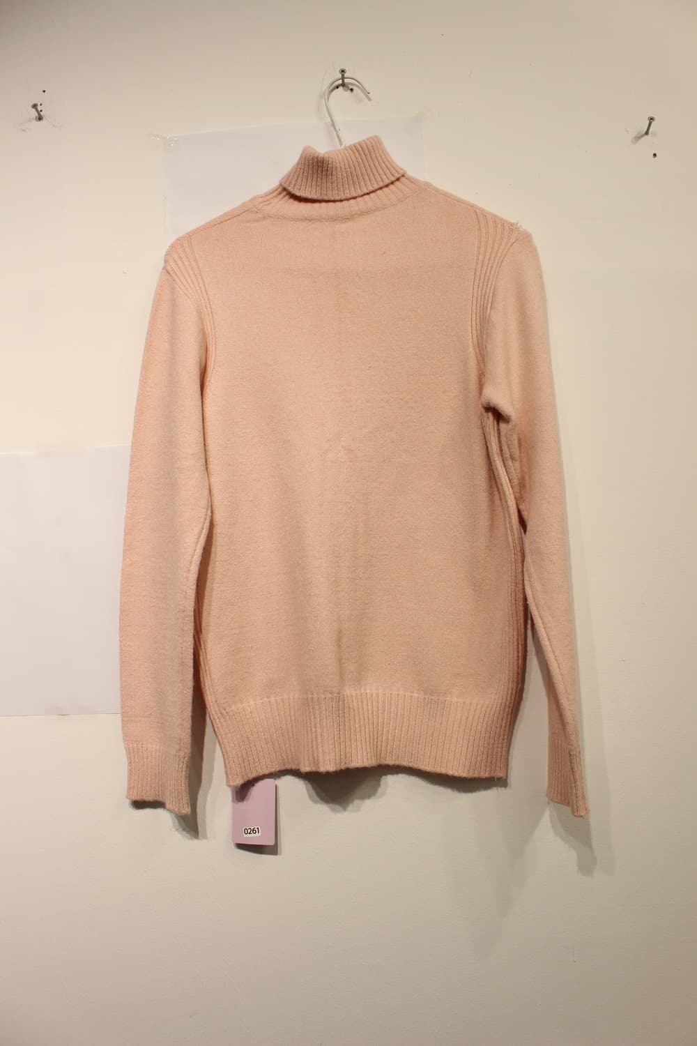261. 소프트 파스텔 핑크 터틀넥 니트 상품이미지1
