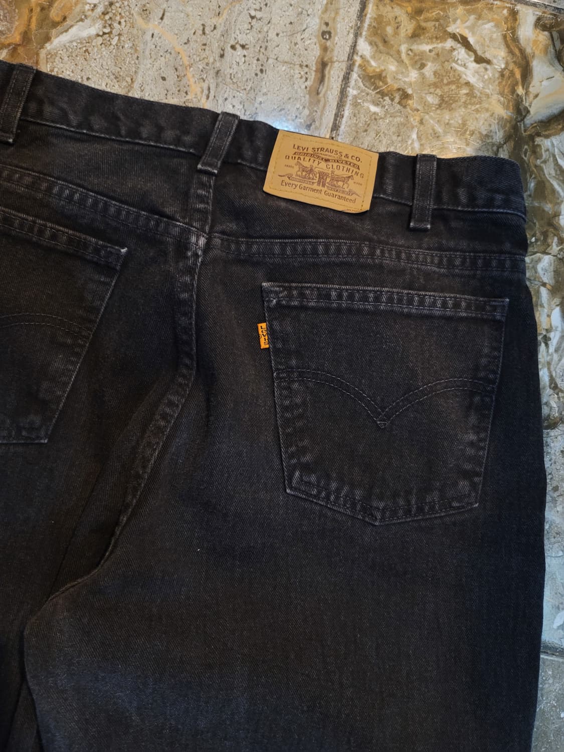 리바이스 흑청 오렌지탭 데님팬츠  상품이미지3