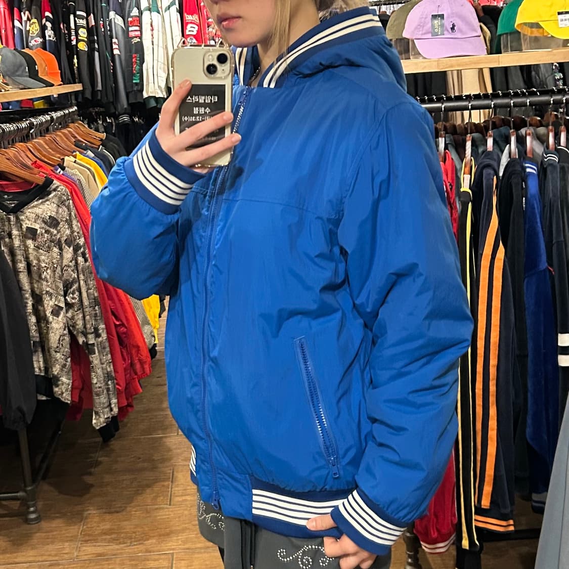 [HI] 스투시 숏패딩 블루  상품이미지4