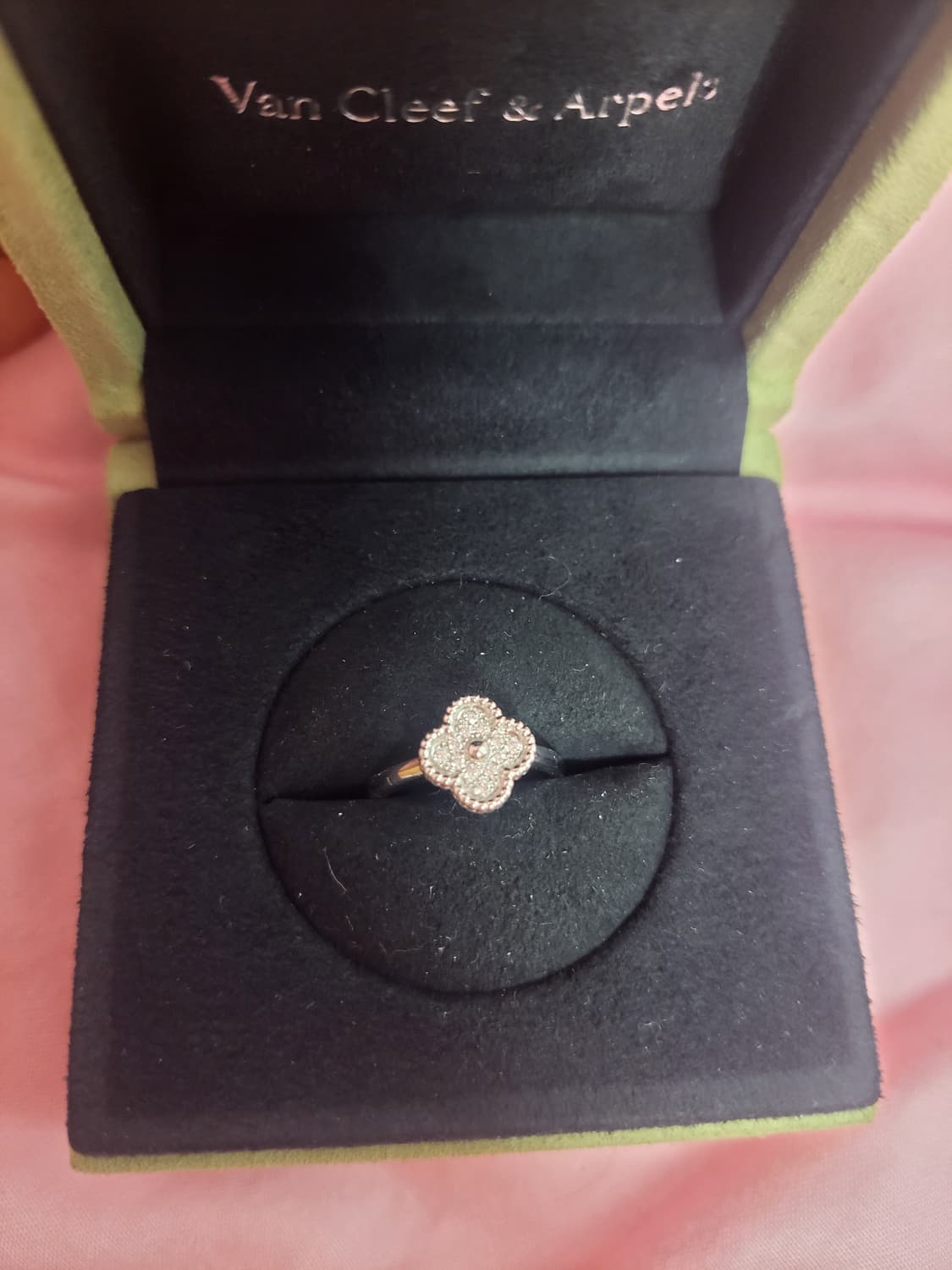 정품)급처상태좋음!반클리프 다이아 스위트알함브라링 반지 인보이스,영수증O 상품이미지4