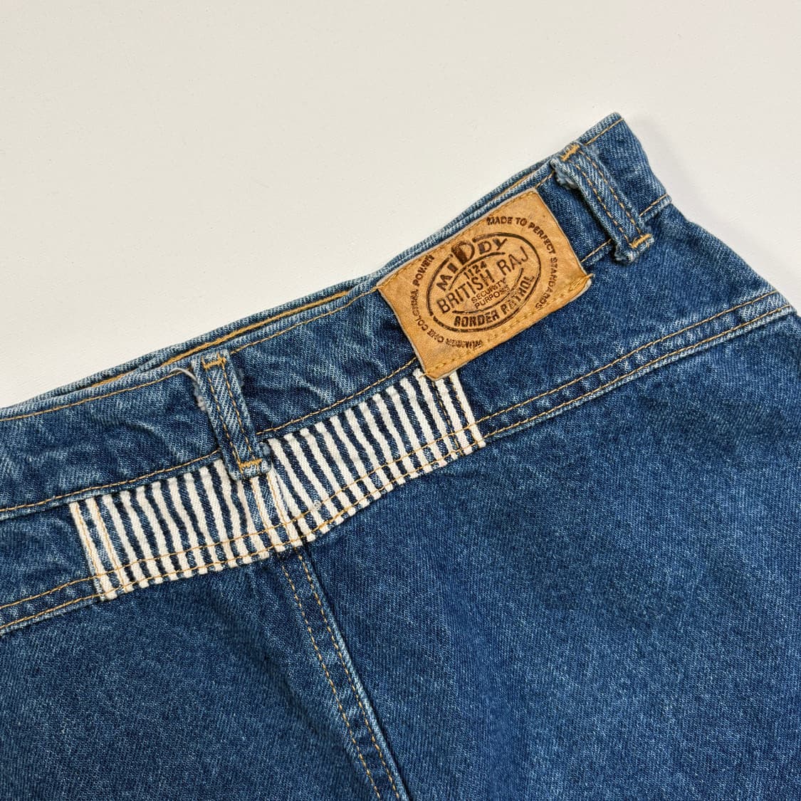 Vintage Denim hickory pattern skirt 상품이미지6