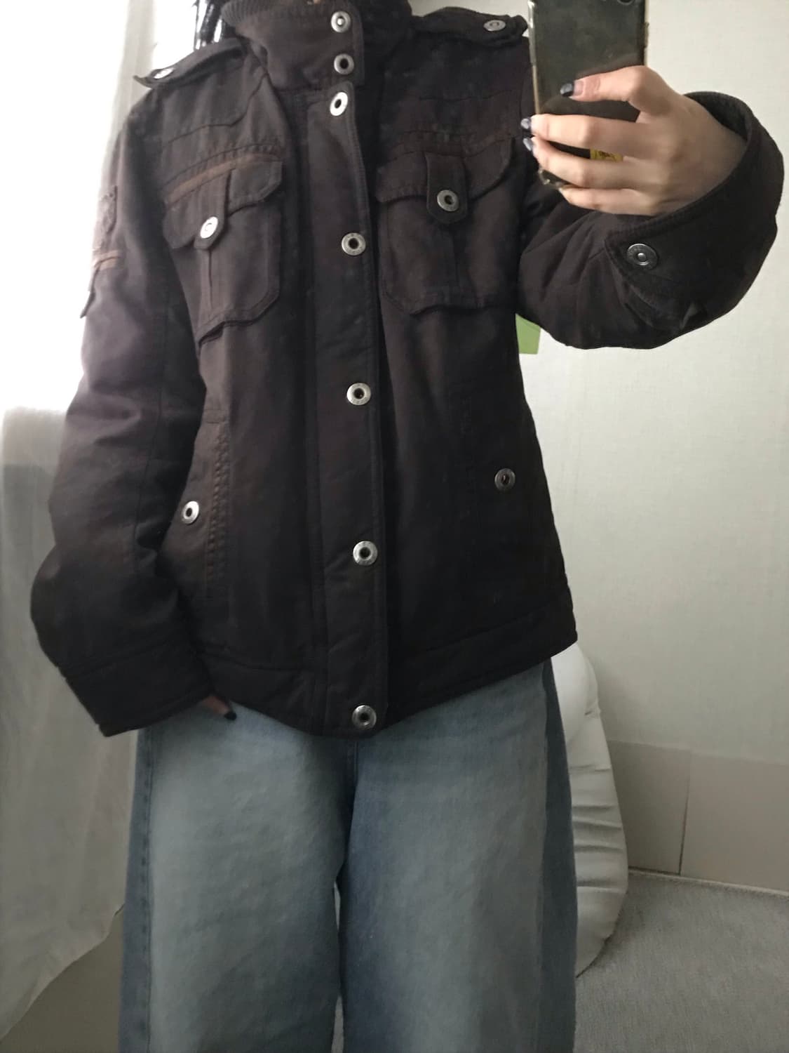 빈티지 브라운 포켓디테일 자켓 상품이미지7