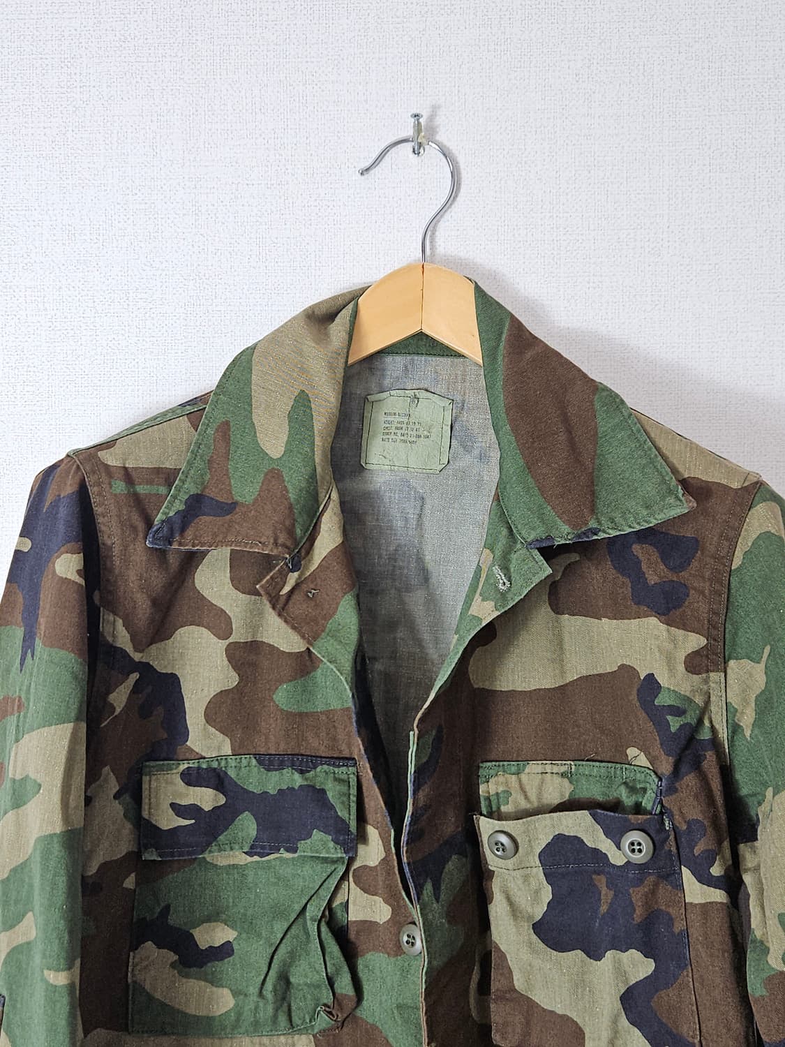 80s 우드랜드 미군 고어텍스 US ARMY 오리지널 BDU 자켓 M 상품이미지2