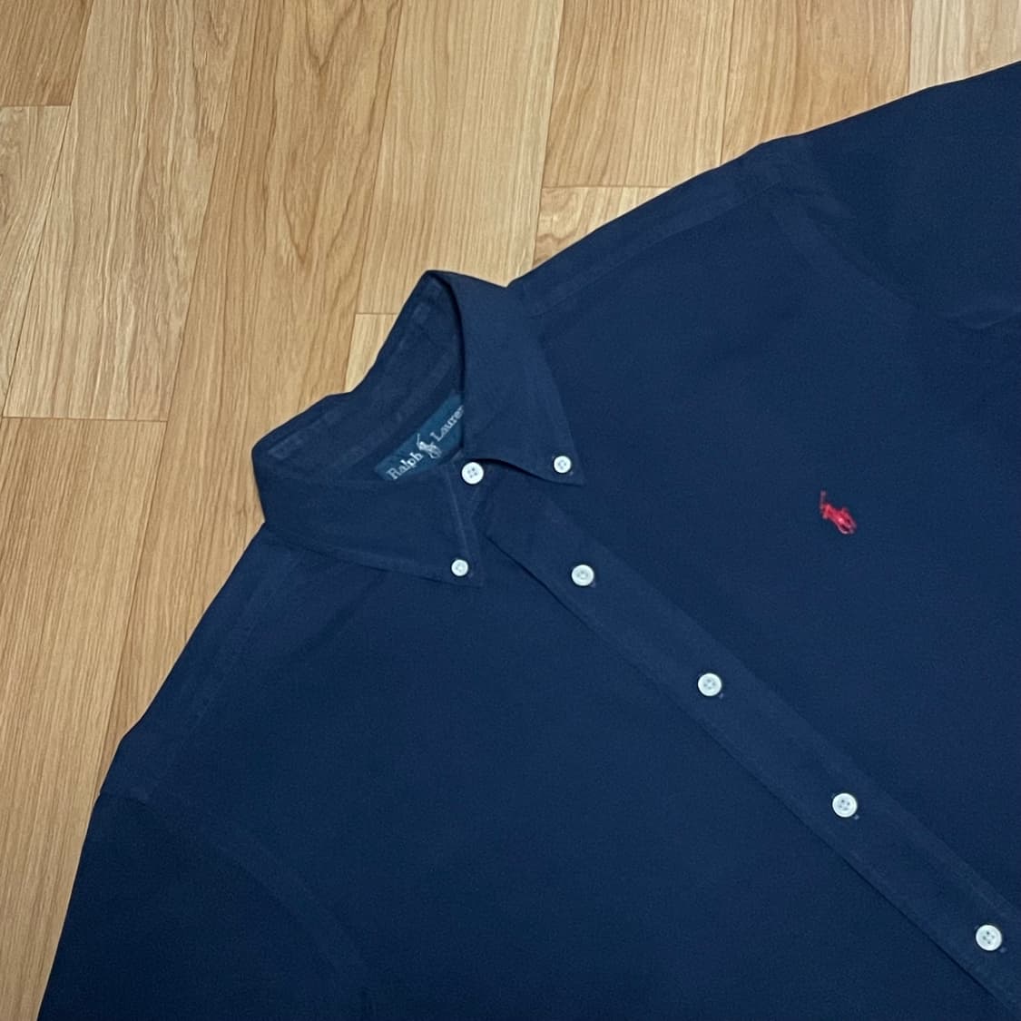 [110] 폴로 랄프로렌 네이비 포플린 반팔셔츠 상품이미지2