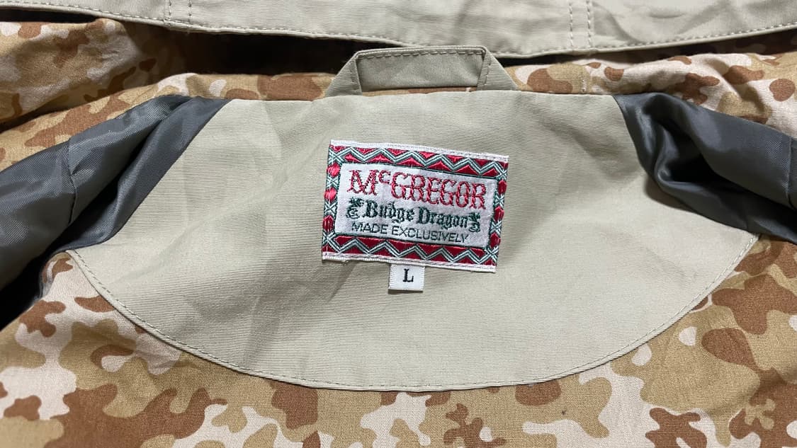 JPN 90s~20s McGREGOR 밀리터리 데저트 카모 후드 파카 L 상품이미지7