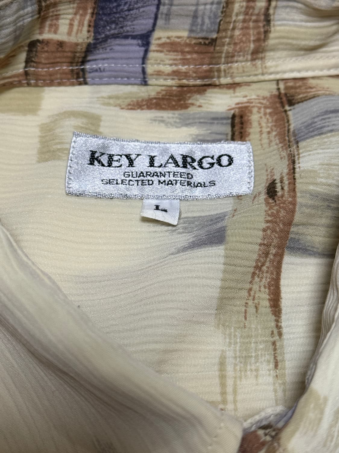 KEY LARGO 아티스틱 추상 패턴 시어스커 셔츠 상품이미지2