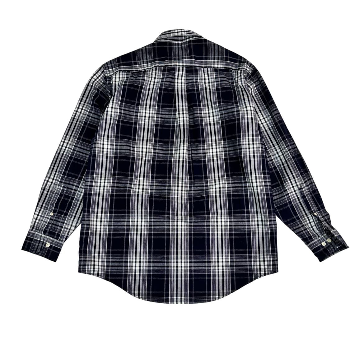 브룩스브라더스 레귤러 핏 네이비 체크 셔츠 상품이미지5