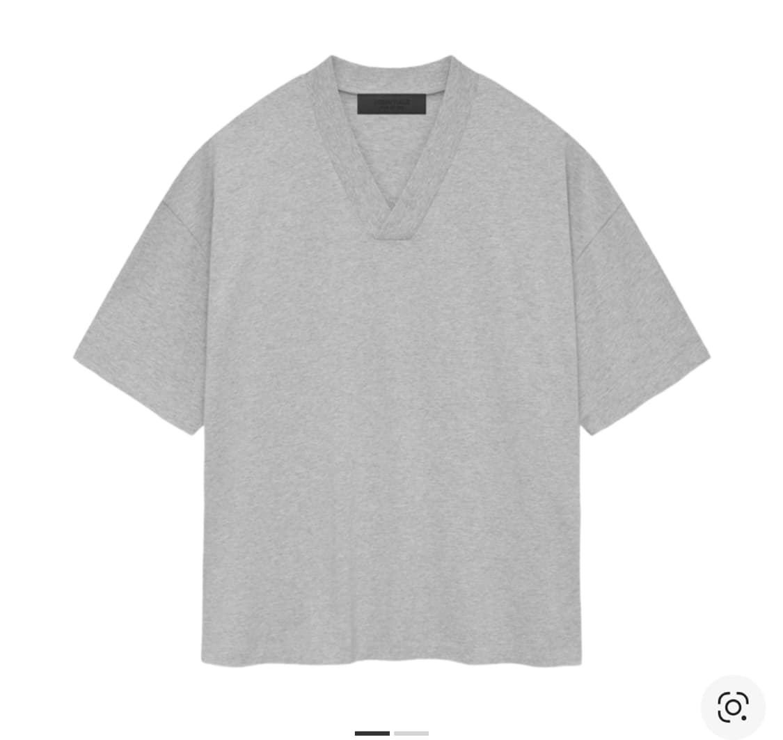 피어오브갓 에센셜 브이넥 오버 반팔 티셔츠 M 라이트헤더그레이 상품이미지2