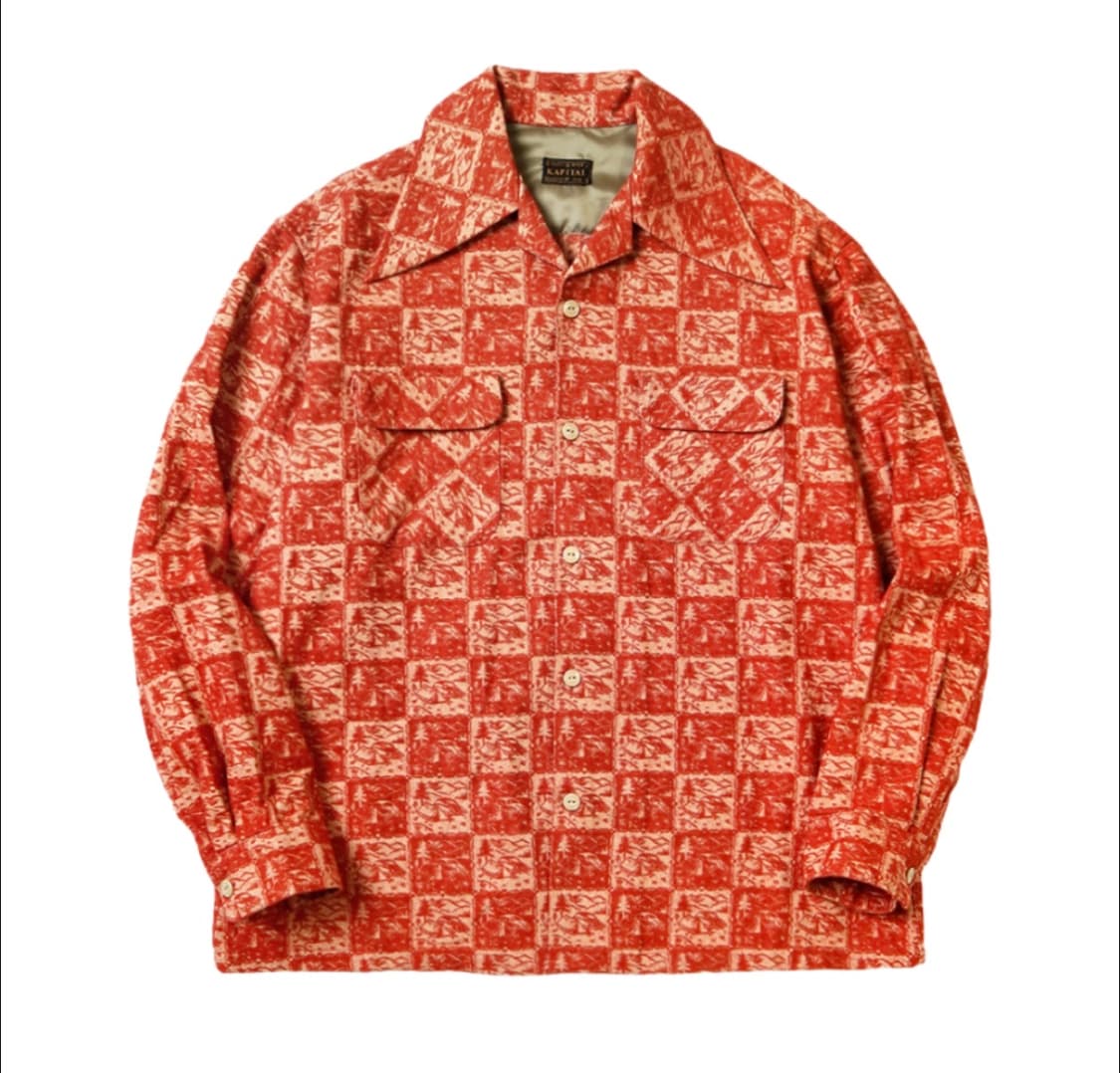 캐피탈 캠프 자카드 플란넬 셔츠  상품이미지1