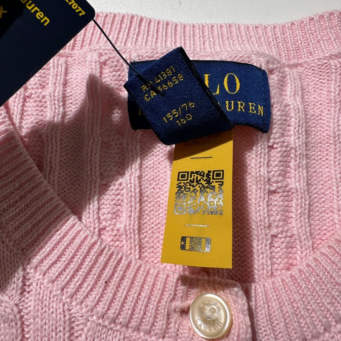 (새상품) 폴로 랄프로렌 케이블 라운드 니트 가디건 상품이미지5