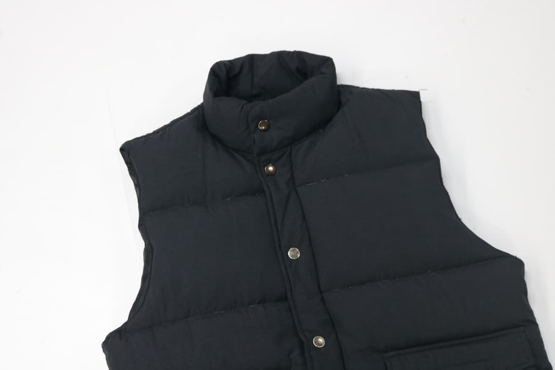 SABUROKU 사부로쿠 빈티지 블랙 다운 패딩 베스트 (M-L) 상품이미지3