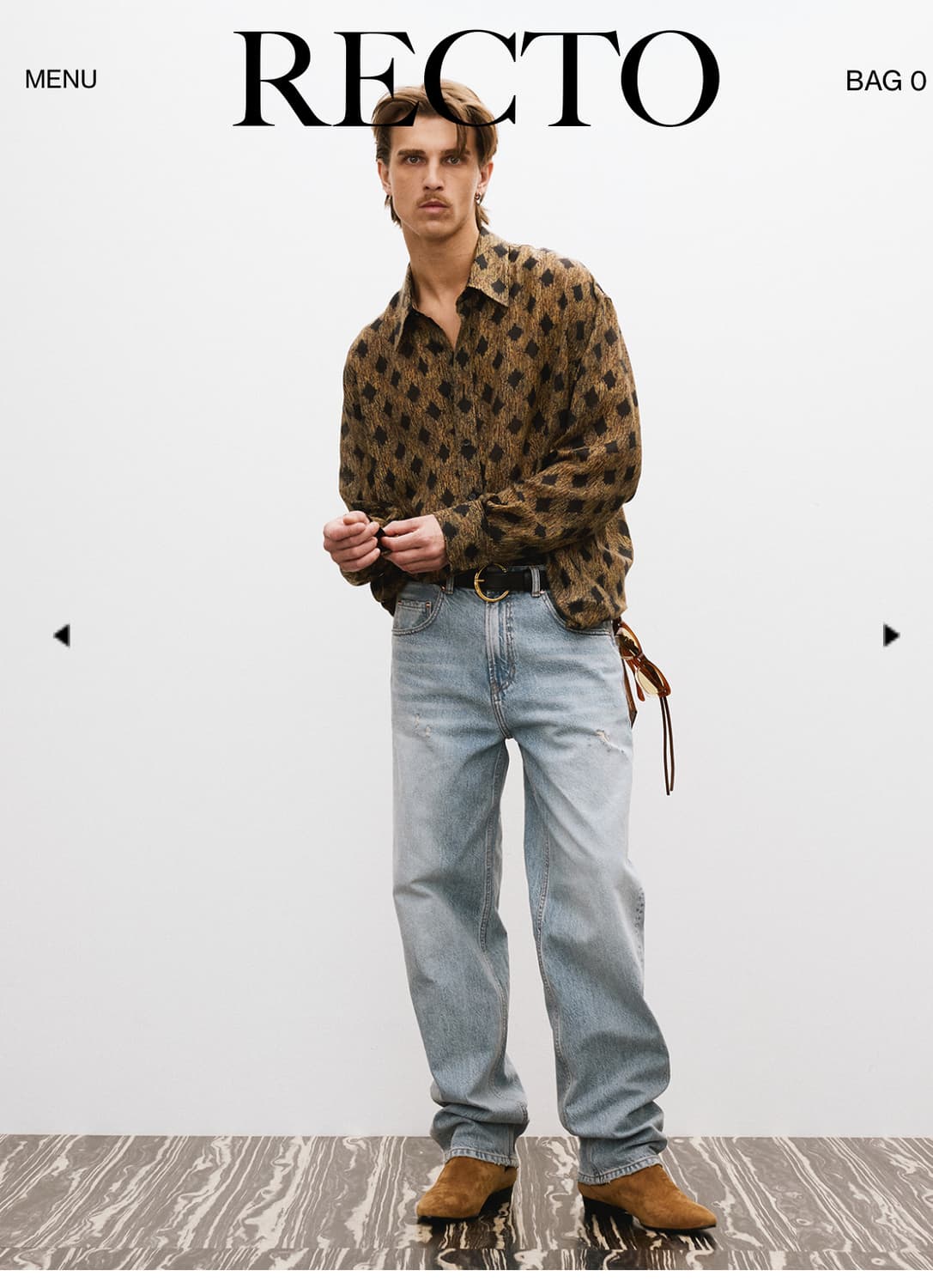 렉토 RECTO DESTROYED DENIM PANTS (LIGHT BL 상품이미지1