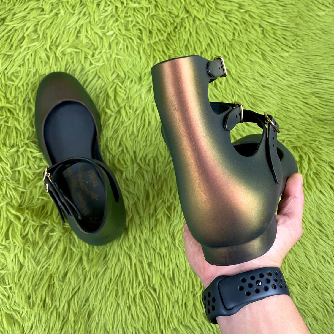 비비안 웨스트우드 앵글로매니아 멜리사 3-strap 젤리 발레 플랫 상품이미지6