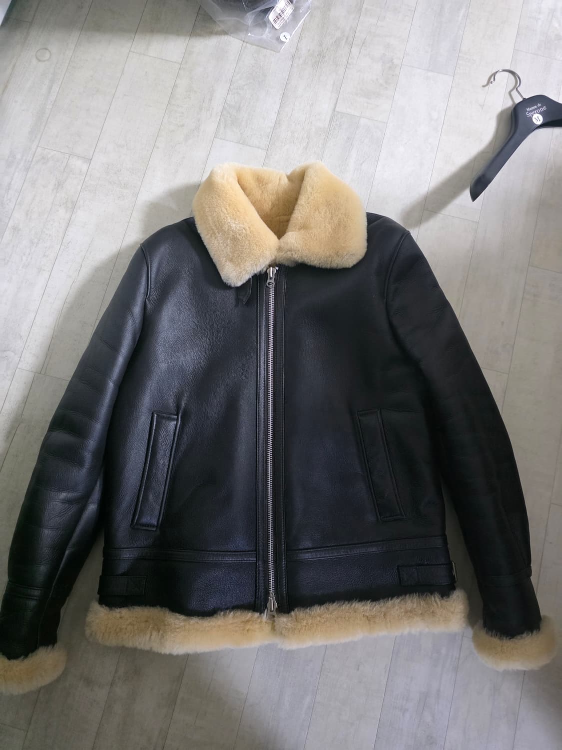 스페로네 b-3 램스킨 리얼 무스탕 M 상품이미지1