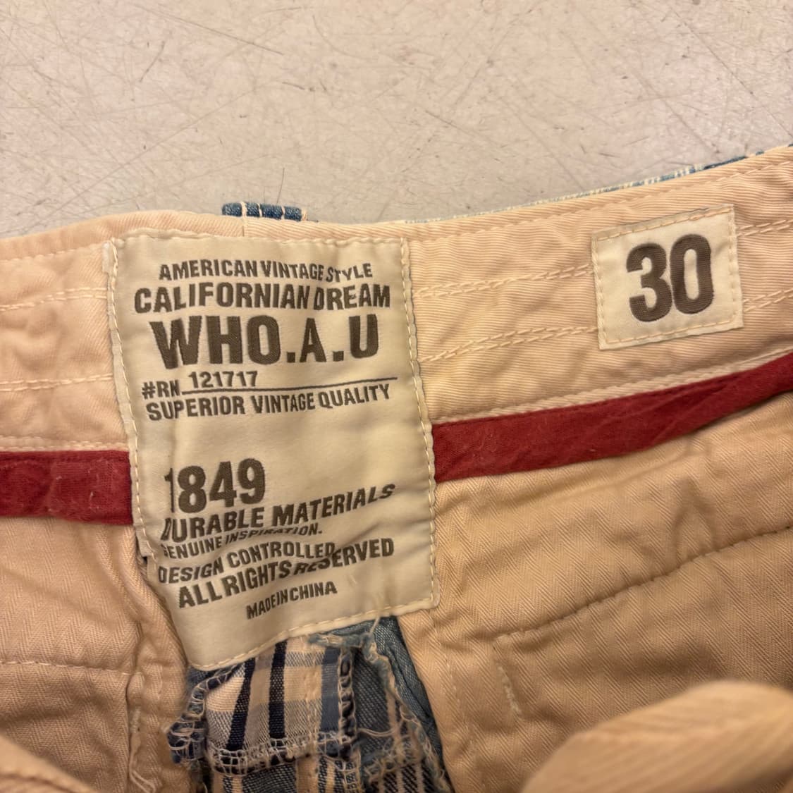 후아유 패치워크 카고 반바지 상품이미지3