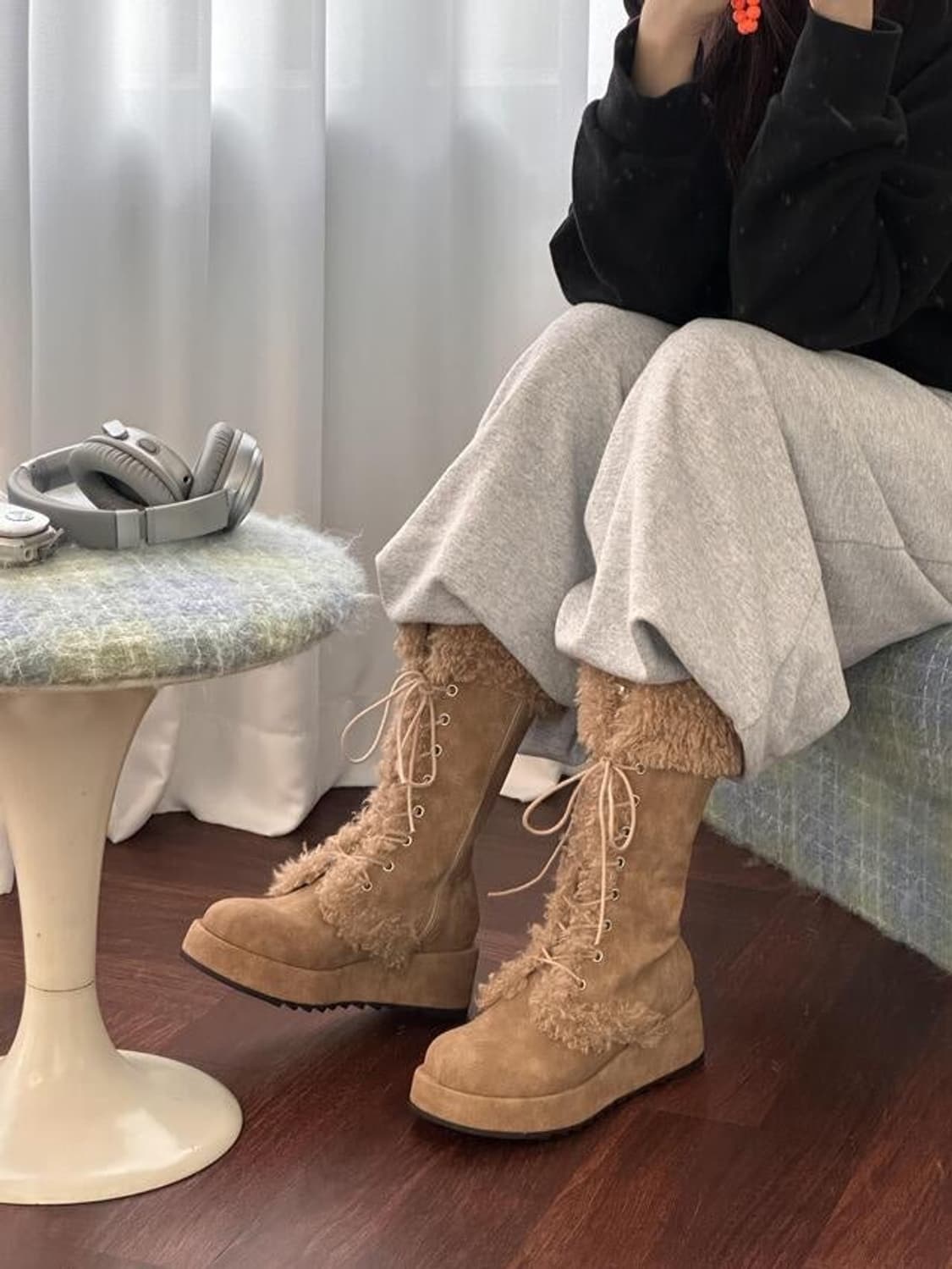 [새상품/택O] 루루서울 Puffy Fur Boots 225 상품이미지1