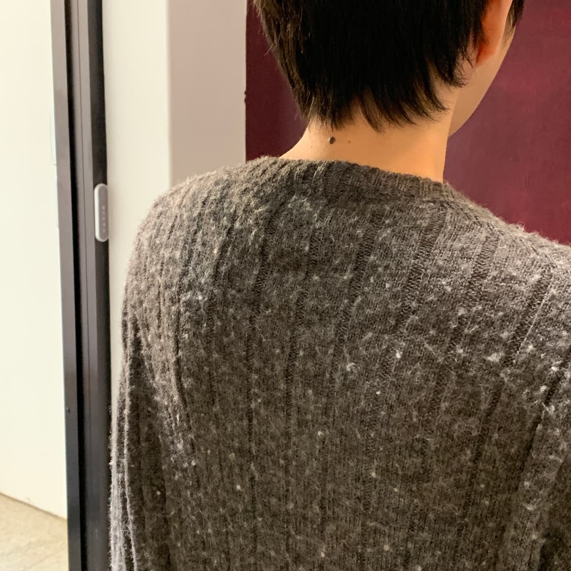 프라다 알파카 오버사이즈 브이넥 가디건 상품이미지6