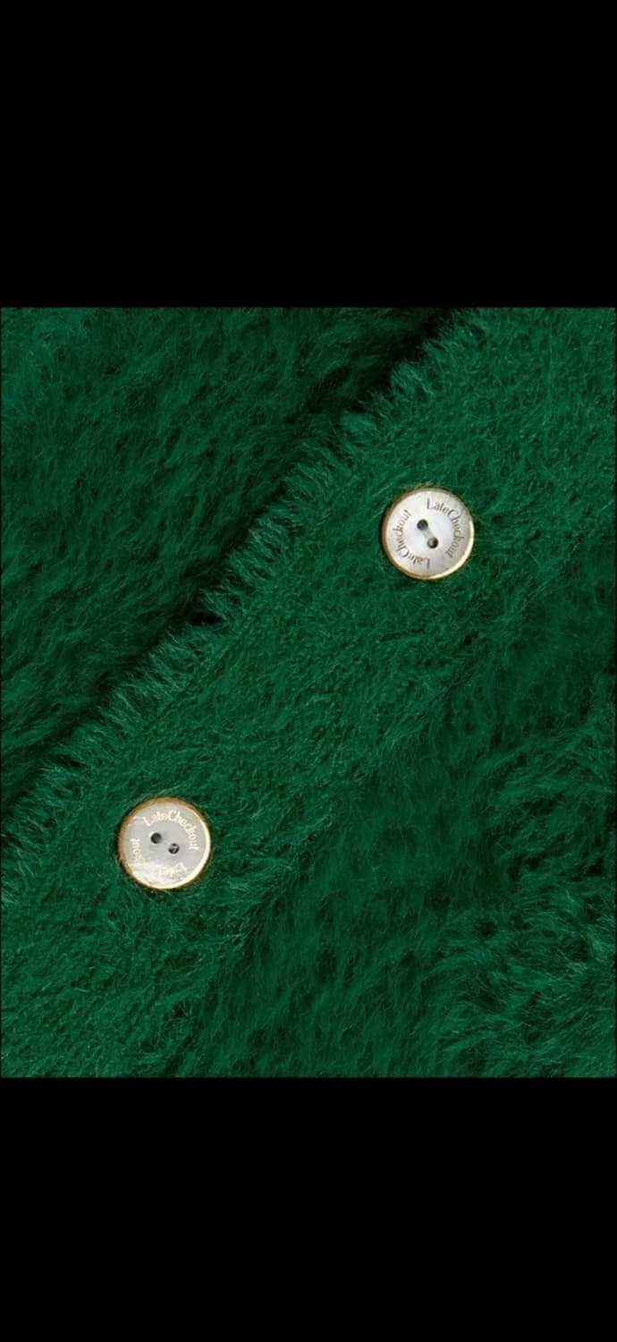 레이트 체크아웃 SSA LIFESTYLE 가디건 그린 L 상품이미지4