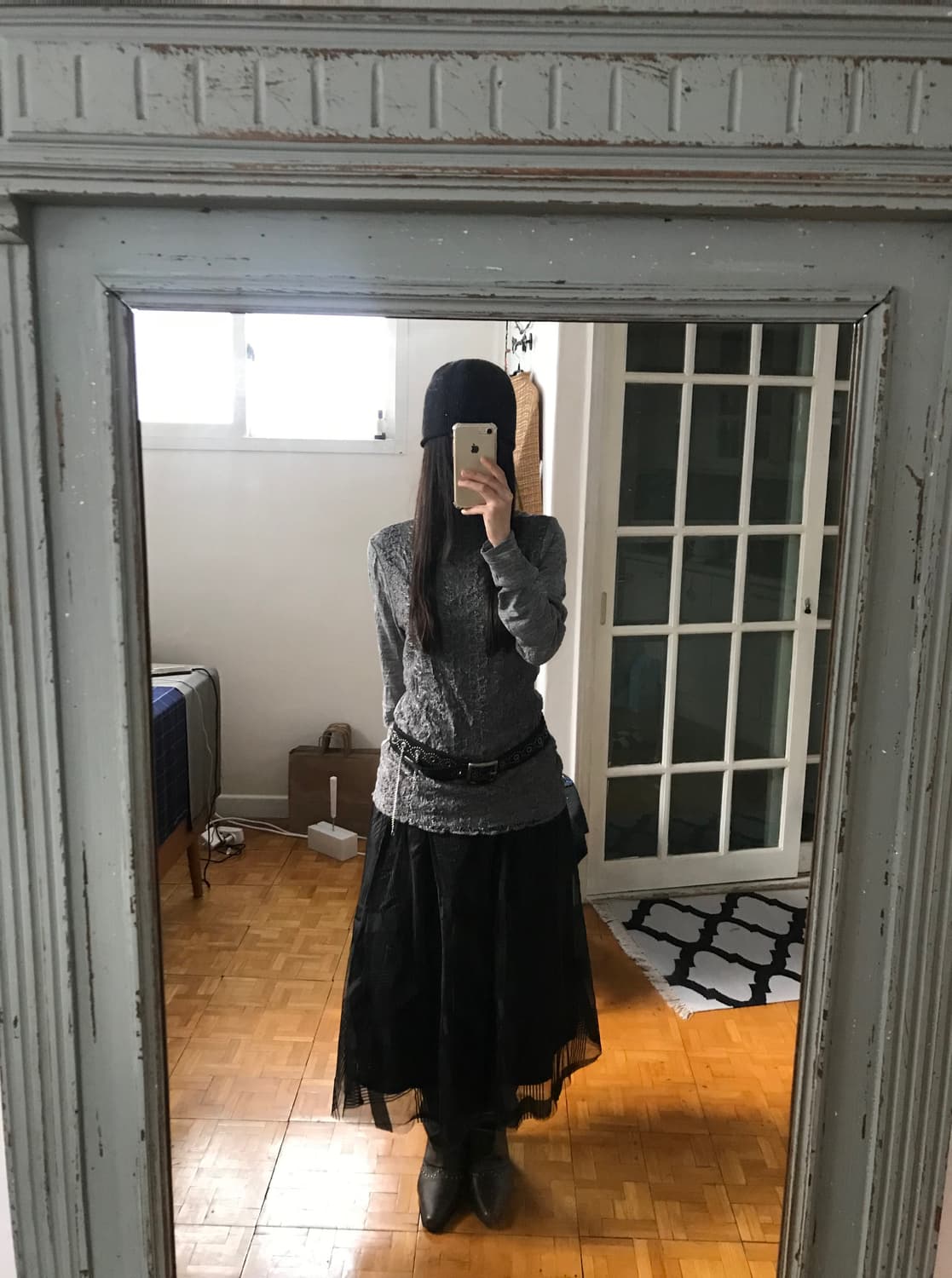 vintage pattern sha skirt 상품이미지5