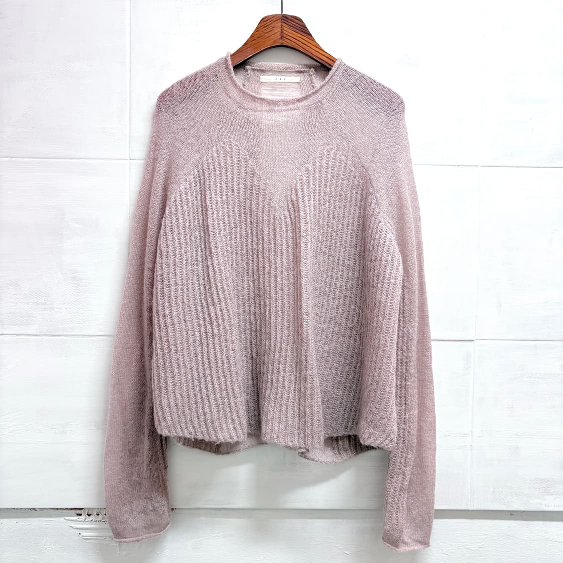 KBF 인디핑크 그런지 니트 롱슬리브 (JPN) 상품이미지1