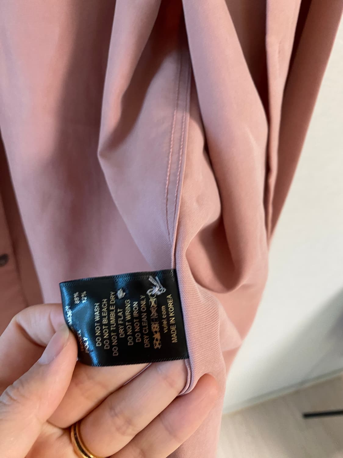 VUIEL 남방 핑크/블루 셔츠 2개 상품이미지4