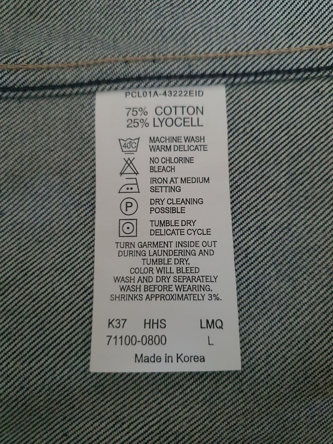 리바이스 Levi's 엔지니어드 진 트러커 데님 자켓 L 데드스탁 상품이미지5