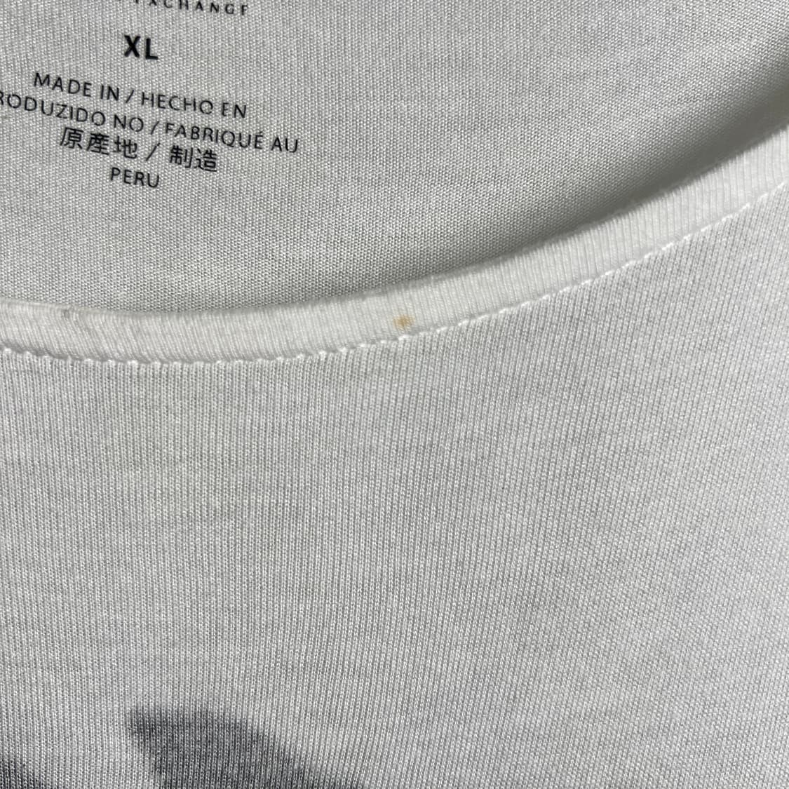 아르마니 익스체인지 그래픽 스쿱 넥 반팔 티셔츠 XL 상품이미지9