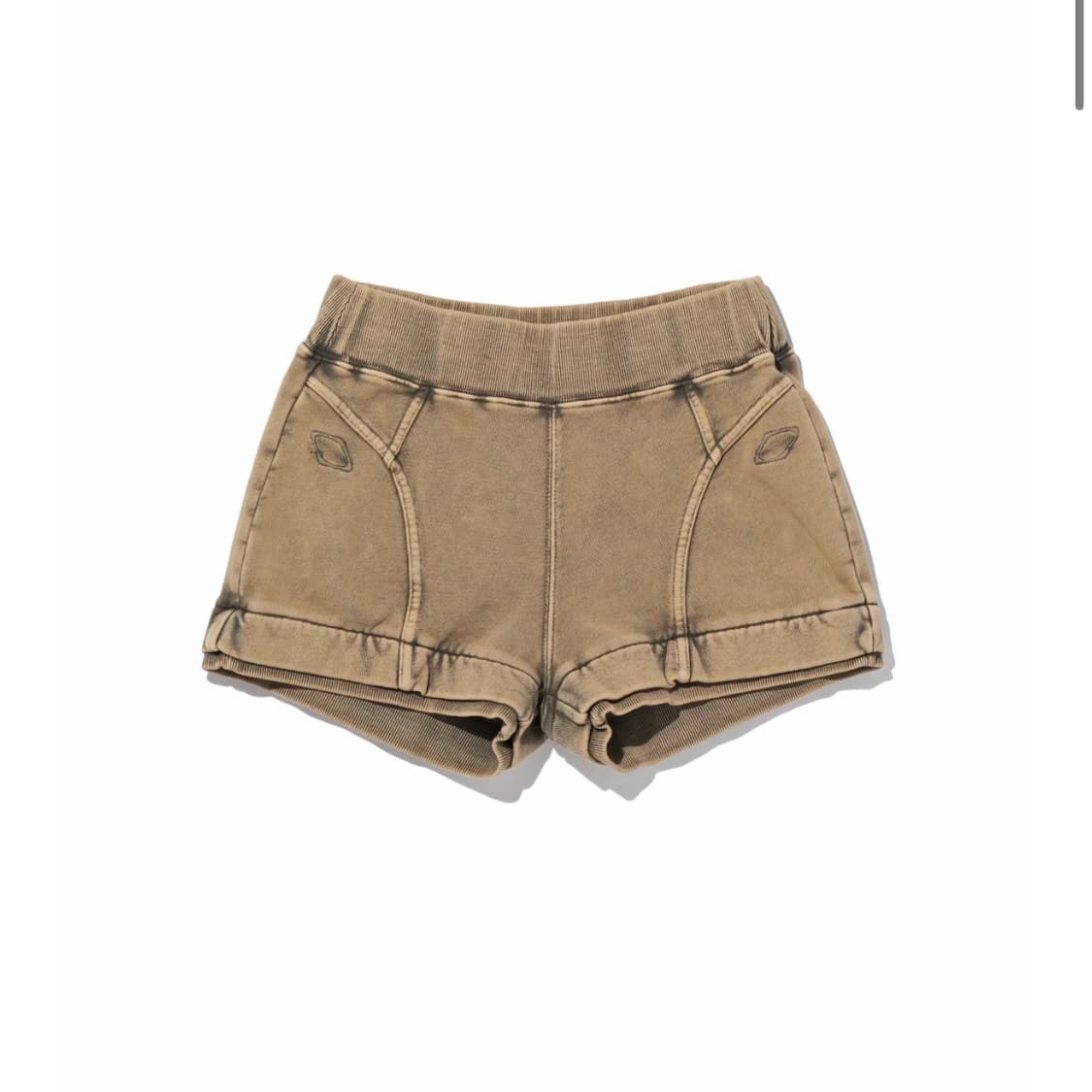 MICRO WASHED SHORT - BLEACHED MUD 상품이미지1