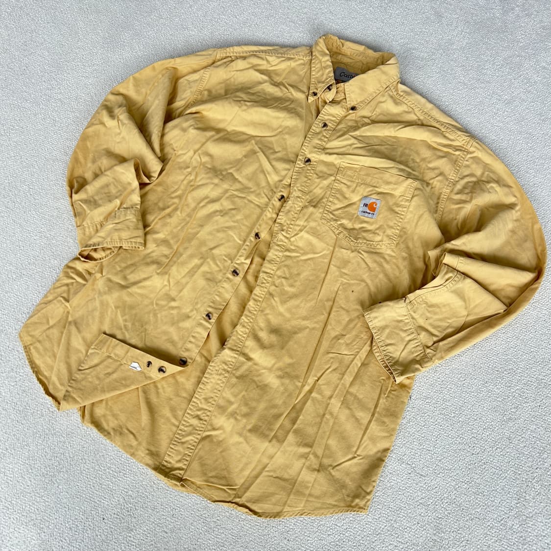 칼하트 머스타드 컬러 셔츠 m 상품이미지1