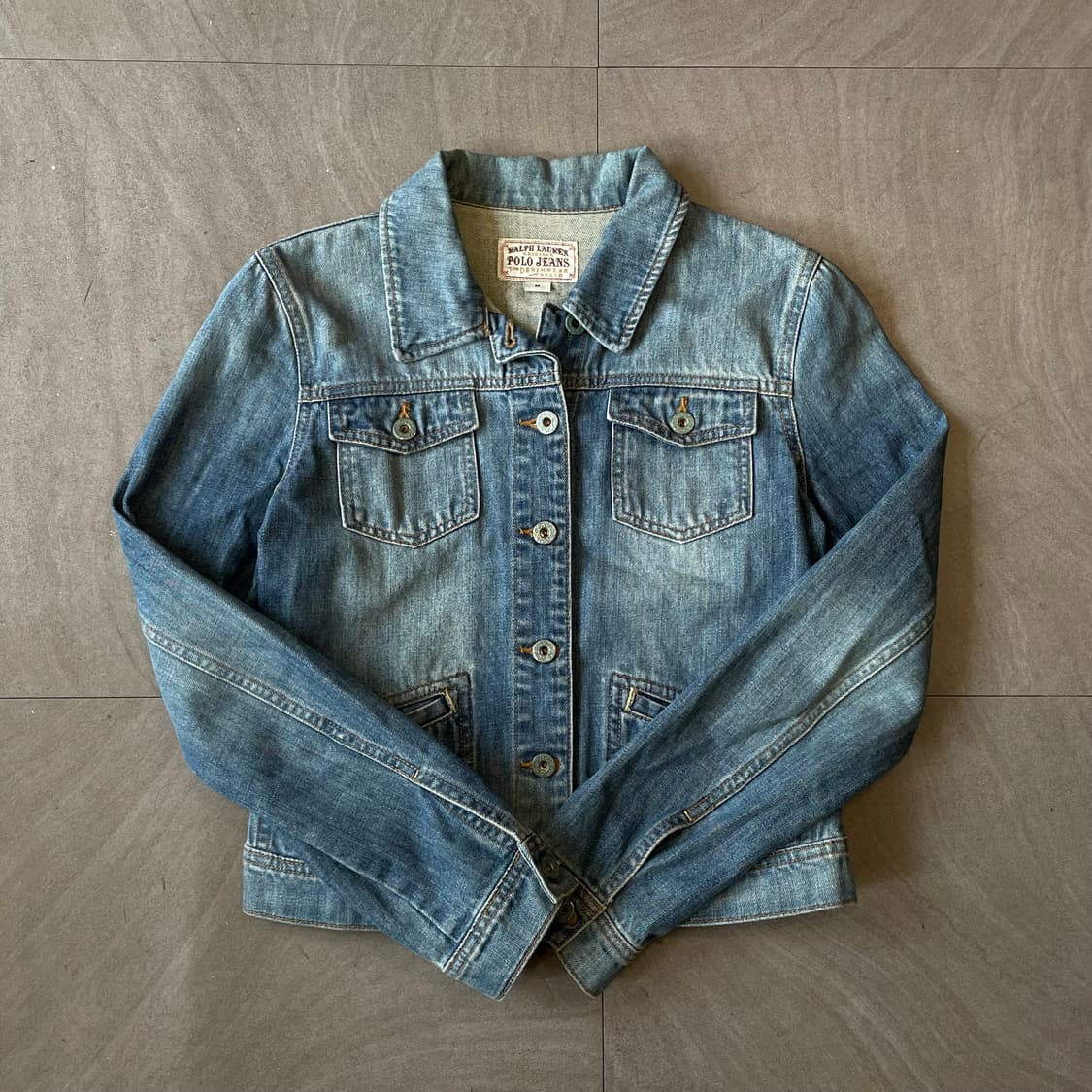 폴로 국내 두산 정품 여성 여자 데님 자켓 상품이미지1