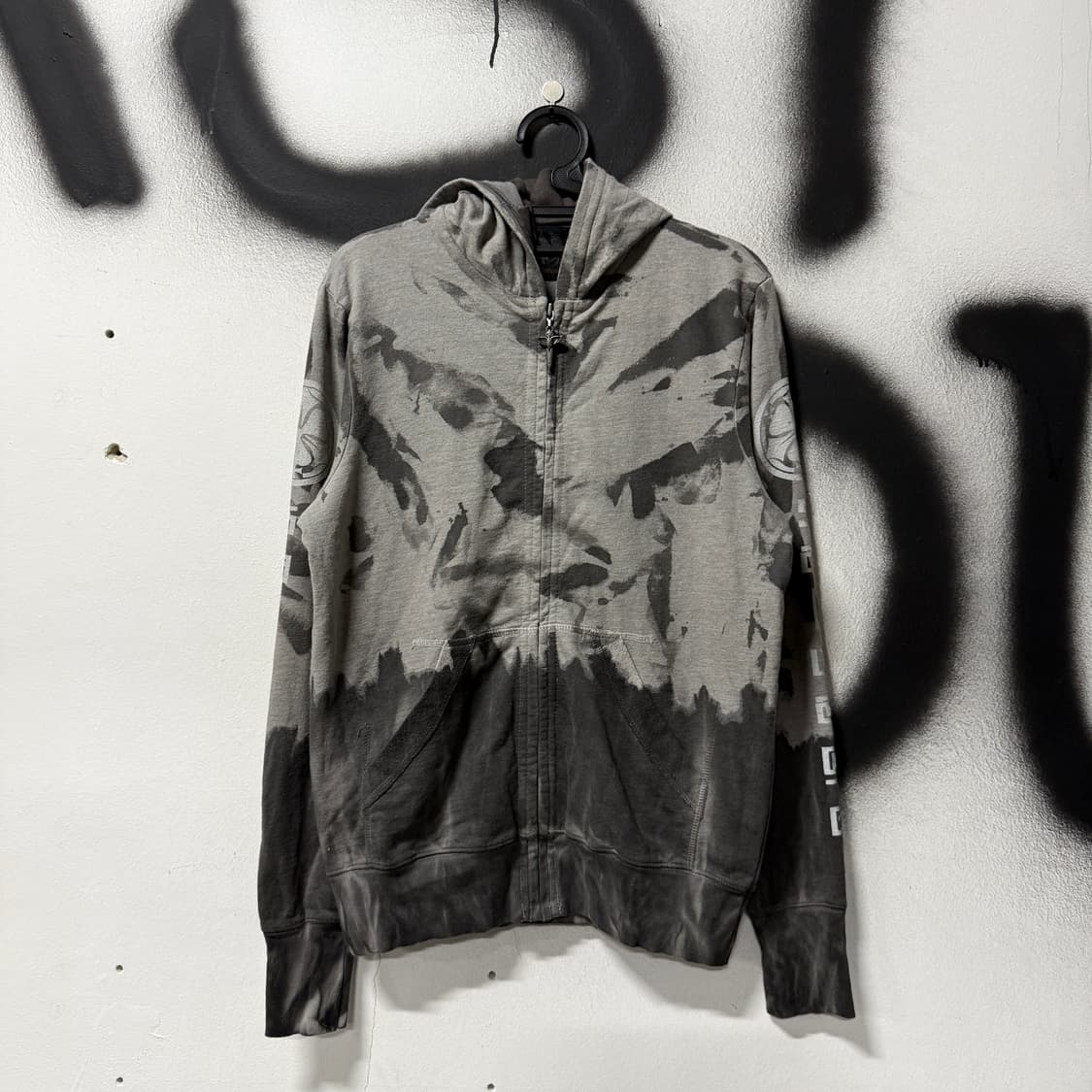 Salvage 핸드 크래프트 타이다이 프린팅 디테일 집업 후디 상품이미지1