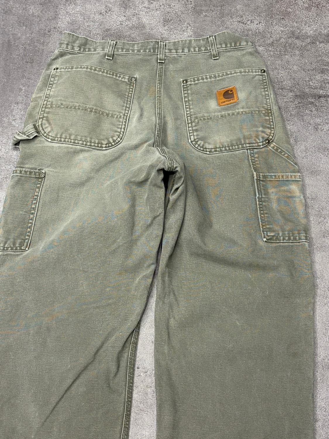 00s 칼하트 더블니 mos 모스그린 카펜터 팬츠 상품이미지5