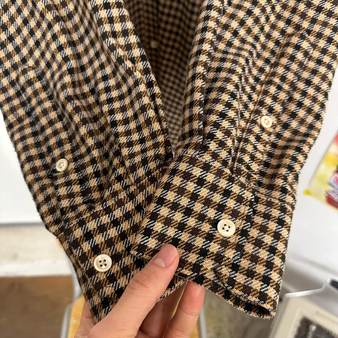 아워레가시 보로우드 BD 체크 셔츠 상품이미지4