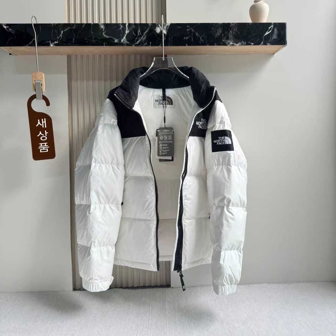 노스페이스 화이트 라벨 노벨티 눕시 RDS 다운 자켓 아이보리 NJ1DQ 상품이미지1