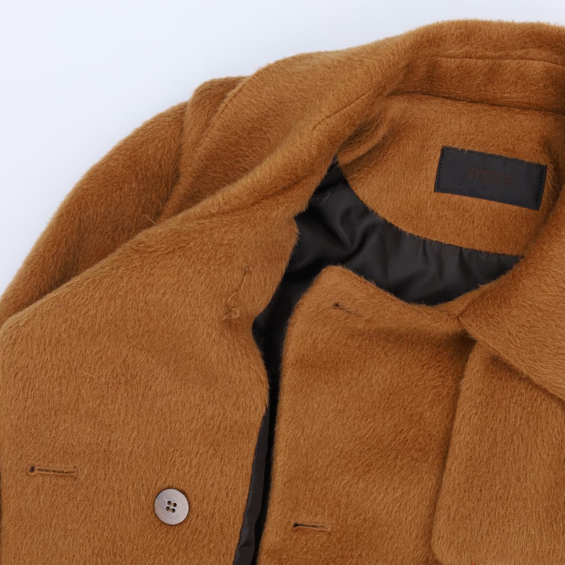 [82-94-160] 시스템 한섬 여성 라마 하프 코트 3896 상품이미지3