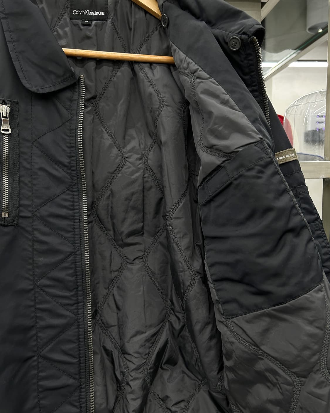 캘빈 클라인 00s 유틸리티 멀티 포켓 봄버 자켓 상품이미지5