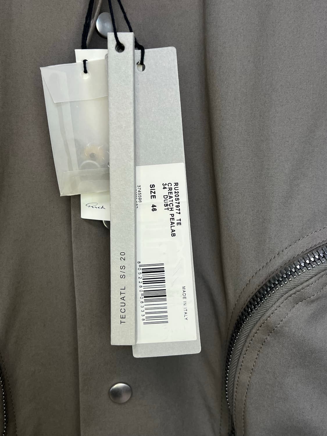 릭오웬스 20SS CREATCH  PEALAB 코트 DUST 상품이미지3